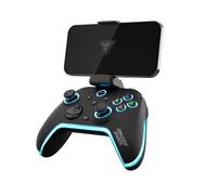 DragonShock Manette de jeu Aurora Plus – Bluetooth/USB sans fil, Noir, Android/PC/PS3/iOS
