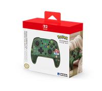 Hori Pokémon Pixel Art Manette sans fil Nintendo Switch 2 - Autonomie 10 h - Portée 10 m - Bouton C - Fonctions Turbo - Bouton C - Vert