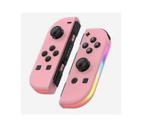 Manette sans fil JOY-02 (1 paire) pour console Nintendo Switch, Bluetooth, LED RGB