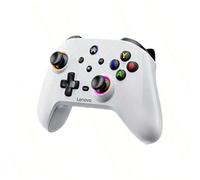 Manette sans fil multimode S02 avec programmation macro pour des combos personnalisables, cartographie somatosensorielle de précision à 6 axes, poignée adaptative, batterie longue durée, blanc rétro P