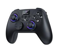 Oniverse Manette sans fil pour Switch 2/Switch/OLED/Lite/PC/Mobile, Écran intégré, Joysticks et gâchettes Hall Effect, 11h, Tactile switch D-pad, Boutons macro arrière mécaniques - Aura (Void Black)