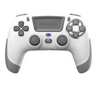 Manette sans fil Oniverse Revolt pour PS4 PC et Mobile Bluetooth Blanc Lune