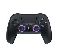Oniverse Manette sans fil pour PS5/PC/Steam Deck - Starion - Joystick et gâchette Hall Effect, Palettes macro programmables, Gâchettes L4/R4, Pavé tactile, Anti-Drift, Bluetooth/USB-C - Black