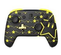 PDP Manette sans fil Rematch Glow Super Star pour Nintendo Switch (OLED) Noir/Jaune