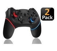 Manette sans fil pour Nintendo Switch NS Bluetooth Manette Switch Pro Switch controller Batterie Rechargeable rouge bleu paquet de deux Rouge G