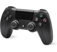 Manette Sans Fil Pour Ps 4, Wireless Controller Compatible With Ps-4/Pro/Slim/With Touch Panel, 6-Axis Gyro Sensor,Dual Vibration (Black)