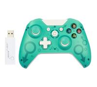 Manette sans Fil pour Xbox One, 2,4G Bluetooth Manette Compatible avec Xbox One-Xbox Series X-PS3-PC, Manette Ergonomique - Vert