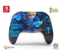 Manette sans fil PowerA Lumectra Wake Up Link pour Nintendo Switch Noir et Bleu