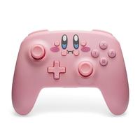 Manette sans fil PowerA pour Nintendo Switch - Kirby Bouche pleine, rose, Nintendo Switch & Lite - Modèle OLED, manette de jeu, Bluetooth, commandes par mouvement, sous licence officielle