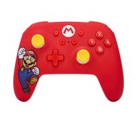 Manette sans fil PowerA pour Nintendo Switch, modèle OLED et Nintendo Switch Lite, accessoire de jeu, manette de jeu, manette Bluetooth, sous licence officielle - Mario Joy