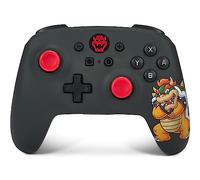 Manette sans fil PowerA pour Nintendo Switch, modèle OLED et Nintendo Switch Lite, accessoire de jeu, manette de jeu, manette Bluetooth, sous licence officielle - Mario: King Bowser