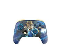 Manette sans fil Rematch Glow Link Hero pour Nintendo Switch et Nintendo Switch Modèle OLED Noir et Bleu