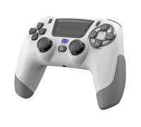 Manette sans fil Revolt Blanche pour PS4, PS3, PC, Mobile, Joysticks Hall Effect, Sortie casque, Gyroscope 6 axes, Batterie 1000mAh