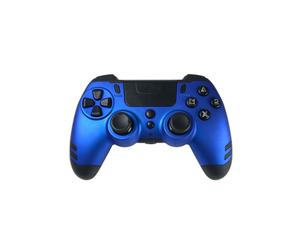 Manette sans fil Steelplay JVAMUL00153 Bleu - PC/PlayStation 4/PlayStation 3 - RF 2.4GHz - Analogique/Numérique - Batterie - Palettes arrière - Câble 1m