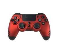 Manette sans Fil Steelplay Slim Pack pour PS4 PS3 et PC Rouge