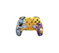 Manette sans fil Yu-Gi-Oh! Dark Magician vs Blue-Eyes double vibration gyroscope fonction turbo Or et jaune compatible pour Nintendo Switch et PC