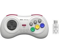 8bitdo Manette Sans Fils 8 Boutons, Couleur Blanche/White Compatible Sur Switch, Sega Genesis Mini & Mega Drive Mini