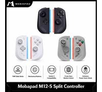 Manette séparée Mobapad M12-S pour console Nintendo Switch 2, manette de jeu avec contrôle de mouvement gyroscopique à 9 axes et sticks TMR Glide pour NS 2 White set