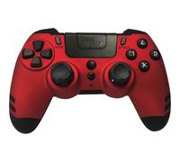 Steelplay, Metaltech, manette de jeu sans fil, gamepad avec double système de vibration, manette bluetooth compatible avec PS4, compatible avec PS3 et compatible avec PC - Rouge
