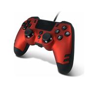 Manette Steelplay Slim Pack Filaire Rouge Pixminds Pour Pc, Sony Playstation 3, Sony Playstation 4
