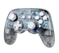 Manette Switch 2 Sans Fil Compatible avec Nintendo Switch 2/OLED/Lite, RGB Switch Manette Pro Sans Fil, Switch Pro Controller avec 7 Couleurs de LED/Hall Effect/Palette/Fonction Double Turbo, Gris