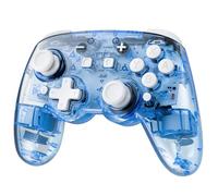 Manette Switch 2 Sans Fil Compatible avec Nintendo Switch 2/OLED/Lite, RGB Switch Manette Pro Sans Fil, Switch Pro Controller avec 7 Couleurs de LED/Hall Effect/Palette/Fonction Double Turbo, Bleu