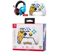 Manette SWITCH Filaire Nintendo Pikachu High Voltage Officielle + Casque Gamer PRO H3 Rouge BLEU SPIRIT OF GAMER