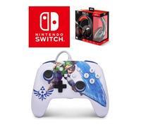 Manette SWITCH Filaire Nintendo Zelda Master Sword Attack Officielle + Casque Gamer PRO H3 Rouge SPIRIT OF GAMER SWITCH