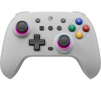 Manette Switch Gris, 2024 Couleur Rétro Manette Switch Sans Fil avec Hall Joysticks/RGB/Macro/Turbo/Vibration, Manette Switch Pro Bluetooth Compatible avec Switch/OLED/PC/Adroid/iOS