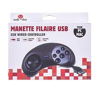 Manette PC et Mac filaire USB Freaks And Geeks Noir Noir