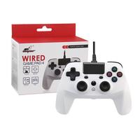 Manette USB pour PS4/PS3/PC Windows filaire - 2m - Blanche