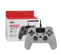 Manette USB pour PS4/PS3/PC Windows filaire - 2m - Grise