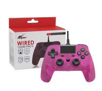 Manette USB pour PS4/PS3/PC Windows filaire - 2m - Rose
