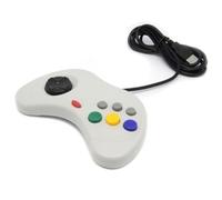 Manette USB Style Sega Saturn pour PC et Mac Filaire Plug and Play Compatible Windows et Mac OS X Coloris Gris