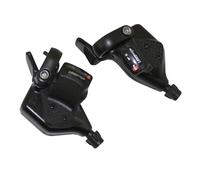 Manette Vtt P2r Indexe Alu Rapid Push-Pull 9 Vitesses Avec Poignees (Paire)