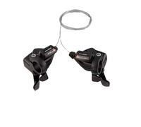 Manette vtt rapid. push-pull 8x3v. optimiz compatible shimano alu noir (pr)