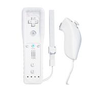 QUMOX Manette Wii avec Nunchuck,Wii Contrôleur Wii Télécommande Wii Remote Controller avec Contrôleur Nunchuk G