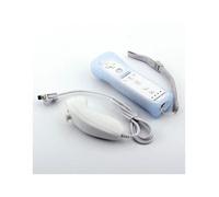Manette Wii Motion plus + Nunchuck + housse compatible pour Nintendo Wii
