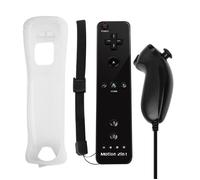 Manette Wii + Nunchuck - Wiimote avec Motion Plus Intégré - Compatible Nintendo Wii/Wii U - Télécommande Sans Fil - GAVI STORE