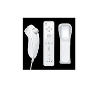 Qumox manette wiimote blanche - wii nunchunk - produit compatible pour wii u wii mini