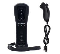 Manette Wiimote Et Nunchuck Contrôleur De Jeu Pour Console Wii Et Wii U Avec Housse En Silicone Noir Hobby Concept