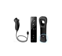 Manette Wiimote + Nunchuk + Motion Plus noir compatible avec Nintendo WII WII mini WII U