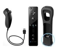 Manette Wiimote + Nunchuk + Motion Plus noir compatible avec Nintendo WII WII mini WII U