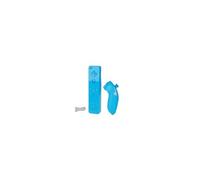 Manette Wiimote - Nunchunk - Bleu Compatible Wii - Accessoire compatible PEGA Bleu