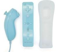 Manette GENERIQUE Manette Wiimote - Nunchunk - compatible avec Nintendo WII WII mini WII U Bleu