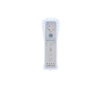 Manette Wiimote Plus avec étui de protection en silicone pour Wii - Blanc