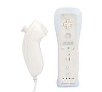 Manette Wiimote Pour Wii + Nunchuck + Housse (Blanc)