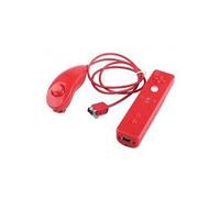 manette wiimote rouge - wii nunchunk - produit compatible pour wii u wii mini