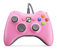 Manette Xbox 360, filaire contrôleur USB pour PC et Xbox 360 de Microsoft Rose