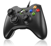 Manette pour Xbox 360, Manette PC, Manette filaire pour Xbox 360/ Slim/PC Windoes 7/8/10/XP Joystick Xbox 360 Gamepad USB avec ouble Vibration Design Ergonomique Six Axes